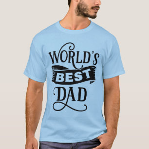Camiseta Arte de palabra genial mejor papá del mundo