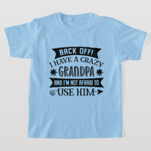 Camiseta Arte de palabras abuelo loco divertido unisex
