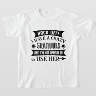 Camiseta Arte de palabras de abuela loca divertida unisex