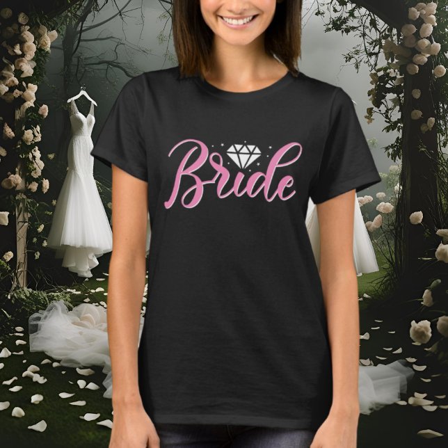 Camiseta Arte de palabras de Cute Bride boda (Subido por el creador)