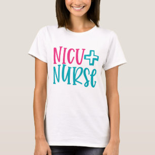 Camiseta Arte de palabras de enfermera de la NICU