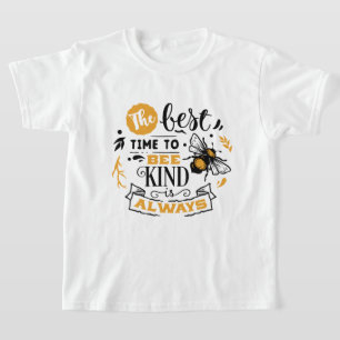 Camiseta Arte de palabras de inspiración linda abeja