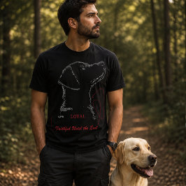 Camiseta Arte de Palabras de Labrador | Lealtad en Cada Lín