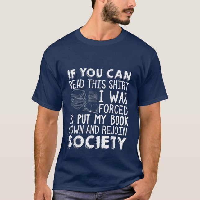 Camiseta arte de palabras de los amantes de los libros dive (Anverso)