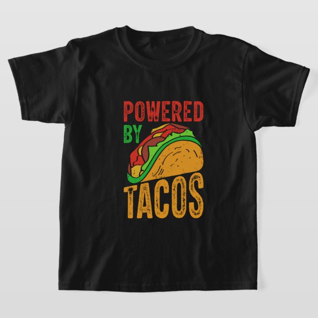 Camiseta Arte de palabras de poder de taco divertido  (Distribución)