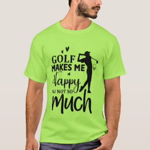Camiseta Arte de palabras de sarcasmo divertido de golf