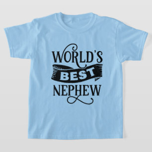 Camiseta Arte de palabras del mejor sobrino del mundo genia