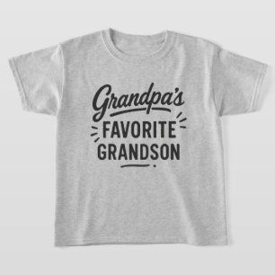 Camiseta arte de palabras del nieto favorito del abuelo gen