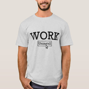 Camiseta Arte de palabras divertidas de retiro de trabajo