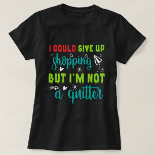 Camiseta Arte de palabras divertidas para ir de compras