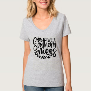 Camiseta Arte de palabras dulce y suave en el sur