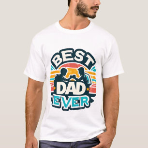 Camiseta Arte de palabras genial mejor papá de todos los ti