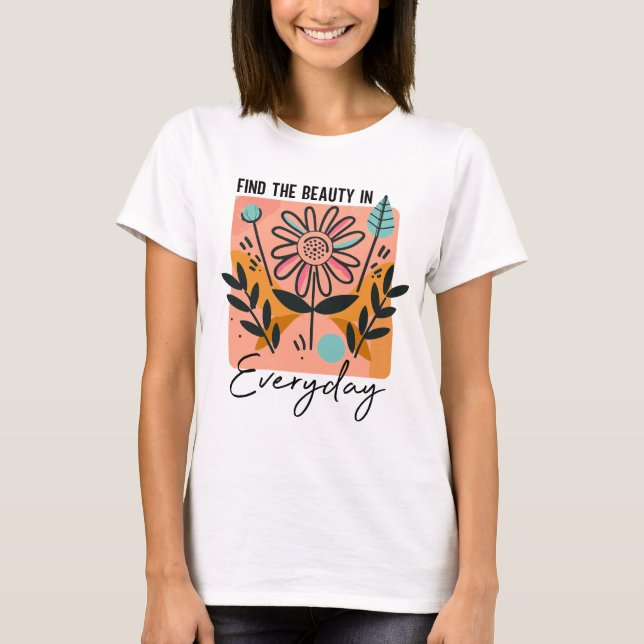 Camiseta Arte de palabras inspirador de Cuho Boho (Anverso)