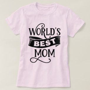 Camiseta Arte de palabras lindas mejor Mamá del mundo