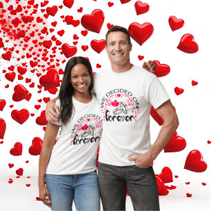 Camiseta Arte de palabras para siempre de boda Cuaderno