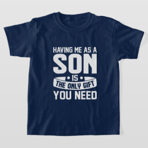 Camiseta Arte de palabras regalo divertido para hijo