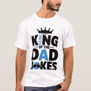 Camiseta Arte de palabras rey de chistes de papá divertidos