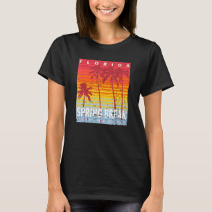 Camiseta Arte de Palmeras de Florida de Vacaciones de Prima