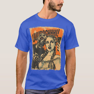Camiseta Arte de panel de cómic de terror retro Zombie Sie