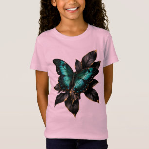 Camiseta Arte de pared acrílico de lujo mariposa azul