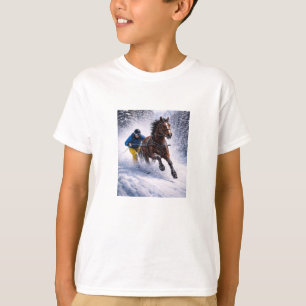 Camiseta Arte de pared de caballo de invierno   Arte de met