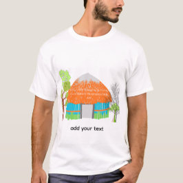 Camiseta Arte de pared de casa | Pequeño hogar aco