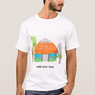 Camiseta Arte de pared de casa Pequeño hogar aco