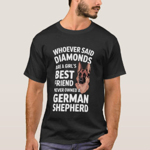 Camiseta Arte de Pastor Alemán para mujeres chicas Pastor A
