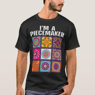Camiseta Arte de patchwork para mamás costureras divertidas
