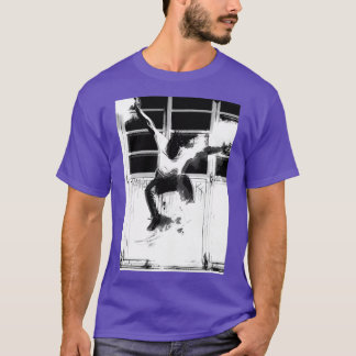 Camiseta Arte de patinaje en blanco y negro