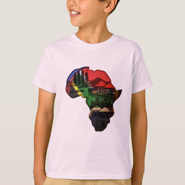 Camiseta Arte de Patrimonio Africano - Una Fusión Cultural (Anverso)