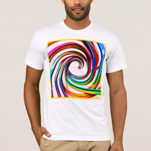 Camiseta Arte de patrones espirales coloridos