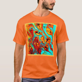 Camiseta Arte de patrones oceánicos curos