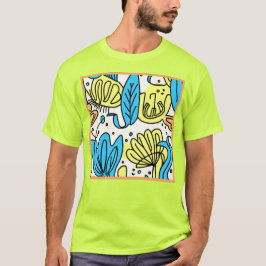 Camiseta Arte de patrones oceánicos simples