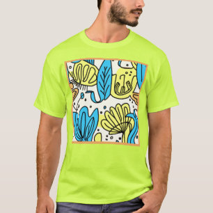 Camiseta Arte de patrones oceánicos simples