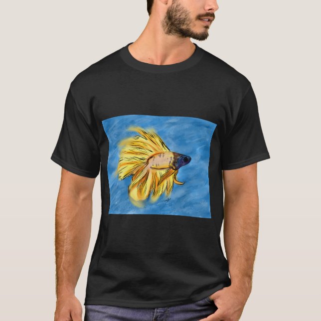 Camiseta Arte de peces Betta (Anverso)