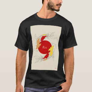 Camiseta arte de peces koi