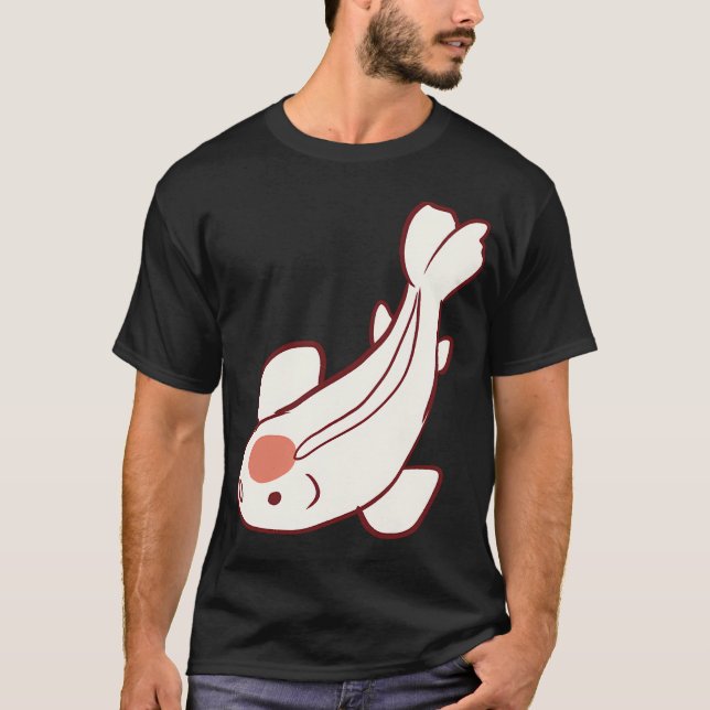 Camiseta arte de peces koi (Anverso)