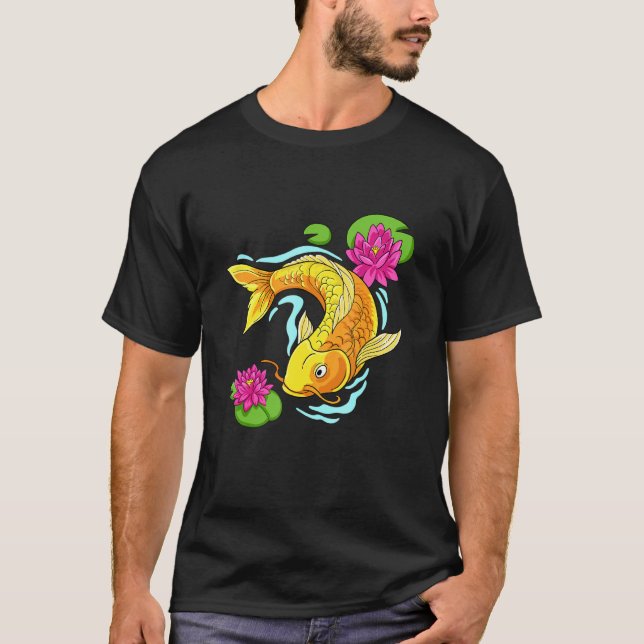 Camiseta Arte de peces Koi (Anverso)