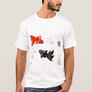 Camiseta arte de peces koi, koi japoneses, decoración zen, 