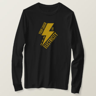 Camiseta Arte de Perno de Relámpago de Risa Eléctrica