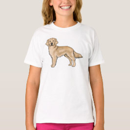 Camiseta Arte de perro de dibujos animados lindo Retriever 