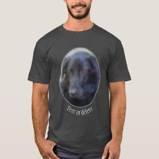 Camiseta Arte de perro en el labrador negro personalizado