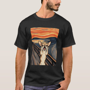 Camiseta Arte de perro expresionista grita Chihuahua_1