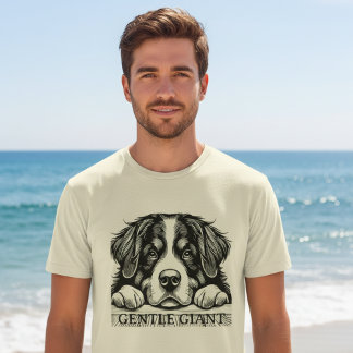 Camiseta Arte de perro gigante gentil | Perro grande y amis