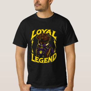 Camiseta Arte de perro legendario leal a DOM