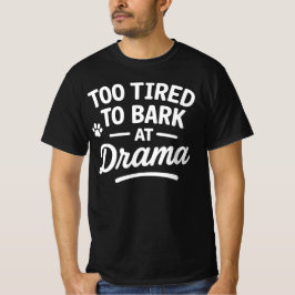 Camiseta Arte de Perro Perezoso Sarcástico en Modo Relajado