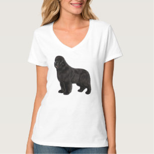 Camiseta Arte de perro Terranova dibujado a mano