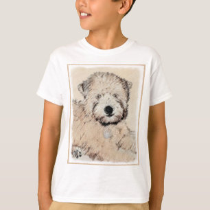 Camiseta Arte de perros adornado con pintura de porcino de