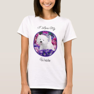 Camiseta Arte de perros pintando el territorio blanco de We